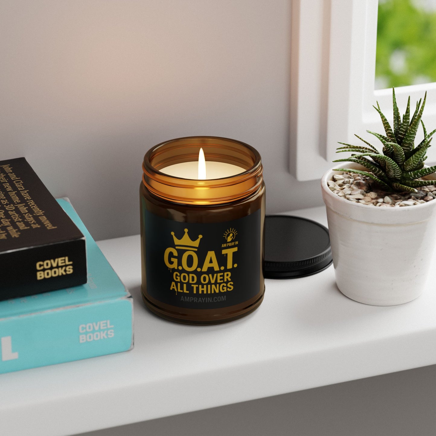 Scented Soy Candle - G.O.A.T. (God Over All Things) - (Multiple Scents & Sizes)