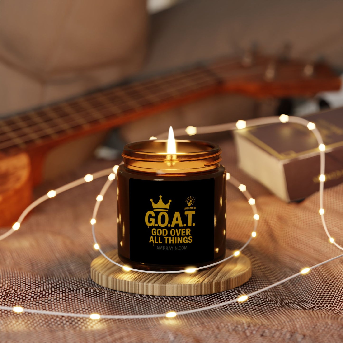 Scented Soy Candle - G.O.A.T. (God Over All Things) - (Multiple Scents & Sizes)