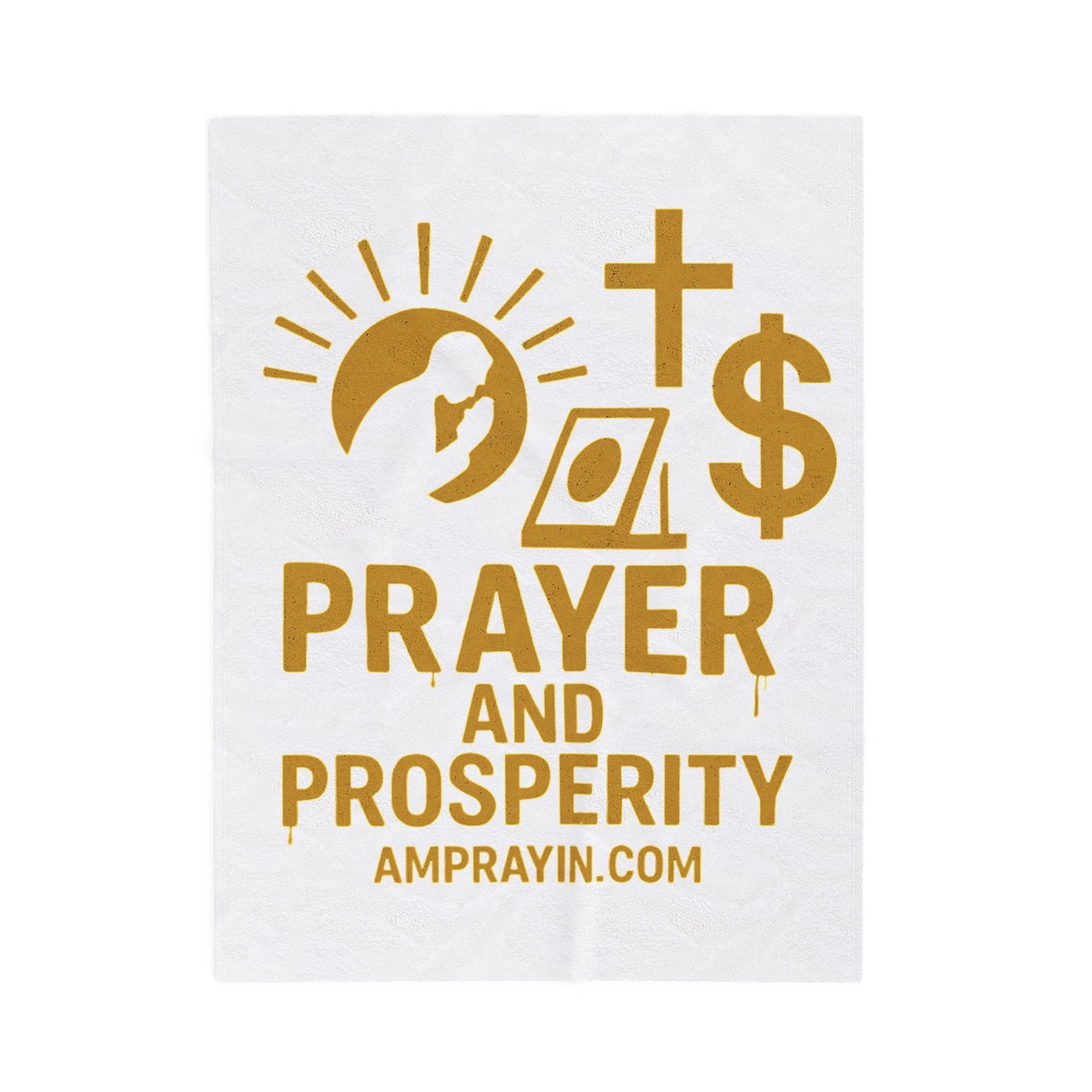 Golden Drip Prayer and Prosperity Blanket (3 Sizes)