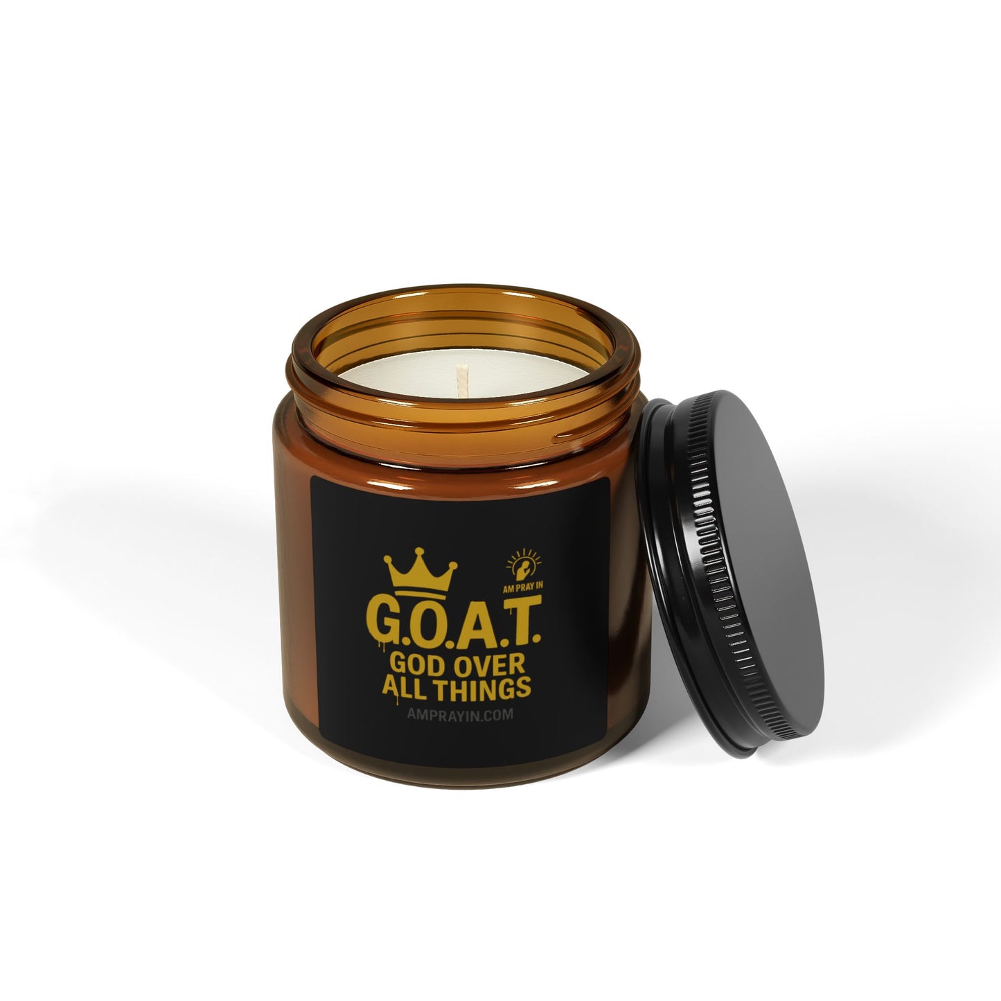 Scented Soy Candle - G.O.A.T. (God Over All Things) - (Multiple Scents & Sizes)