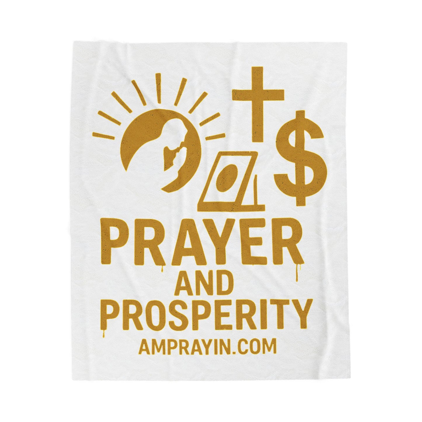 Golden Drip Prayer and Prosperity Blanket (3 Sizes)