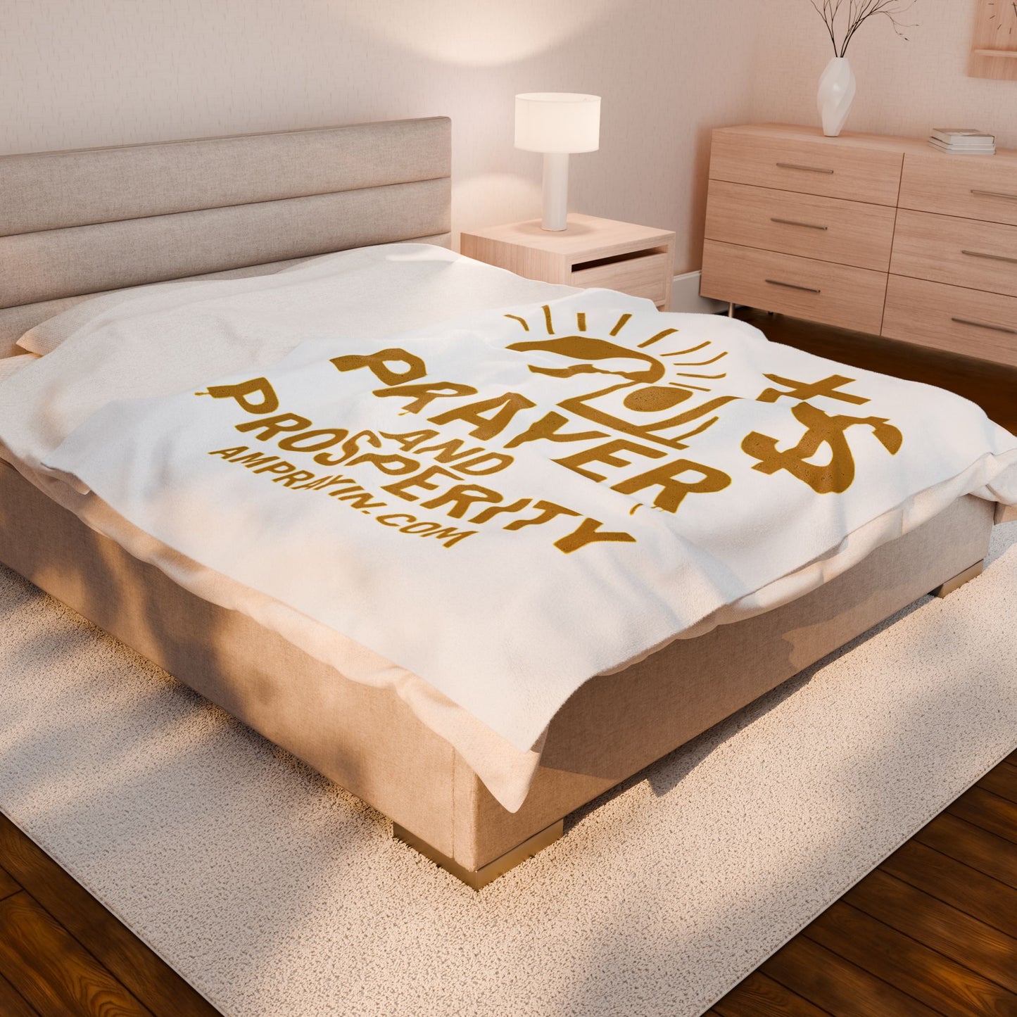 Golden Drip Prayer and Prosperity Blanket (3 Sizes)