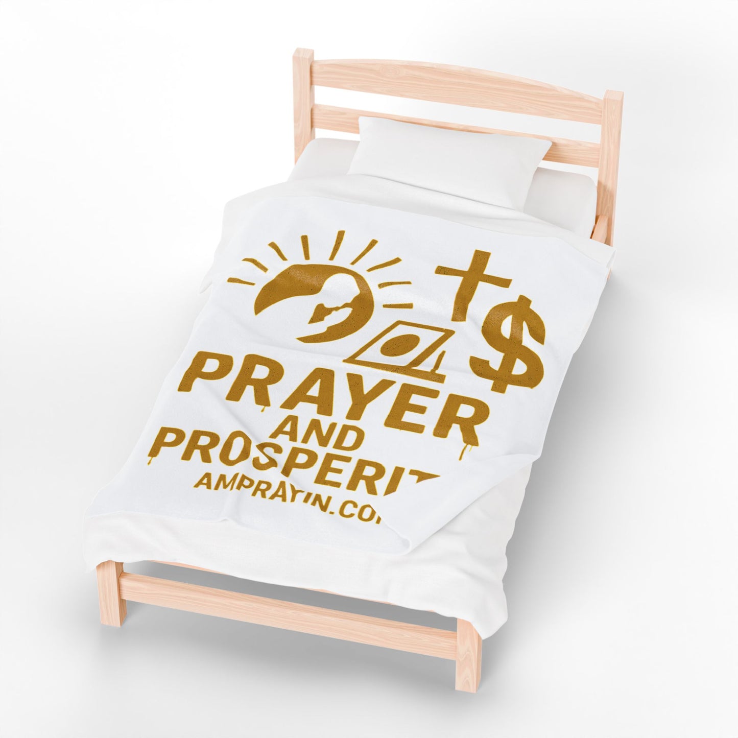 Golden Drip Prayer and Prosperity Blanket (3 Sizes)