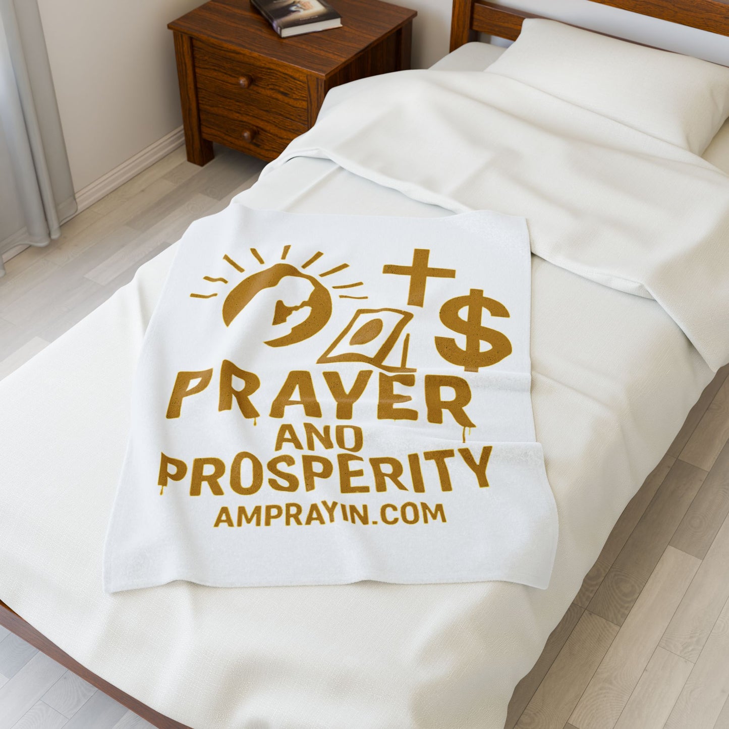 Golden Drip Prayer and Prosperity Blanket (3 Sizes)