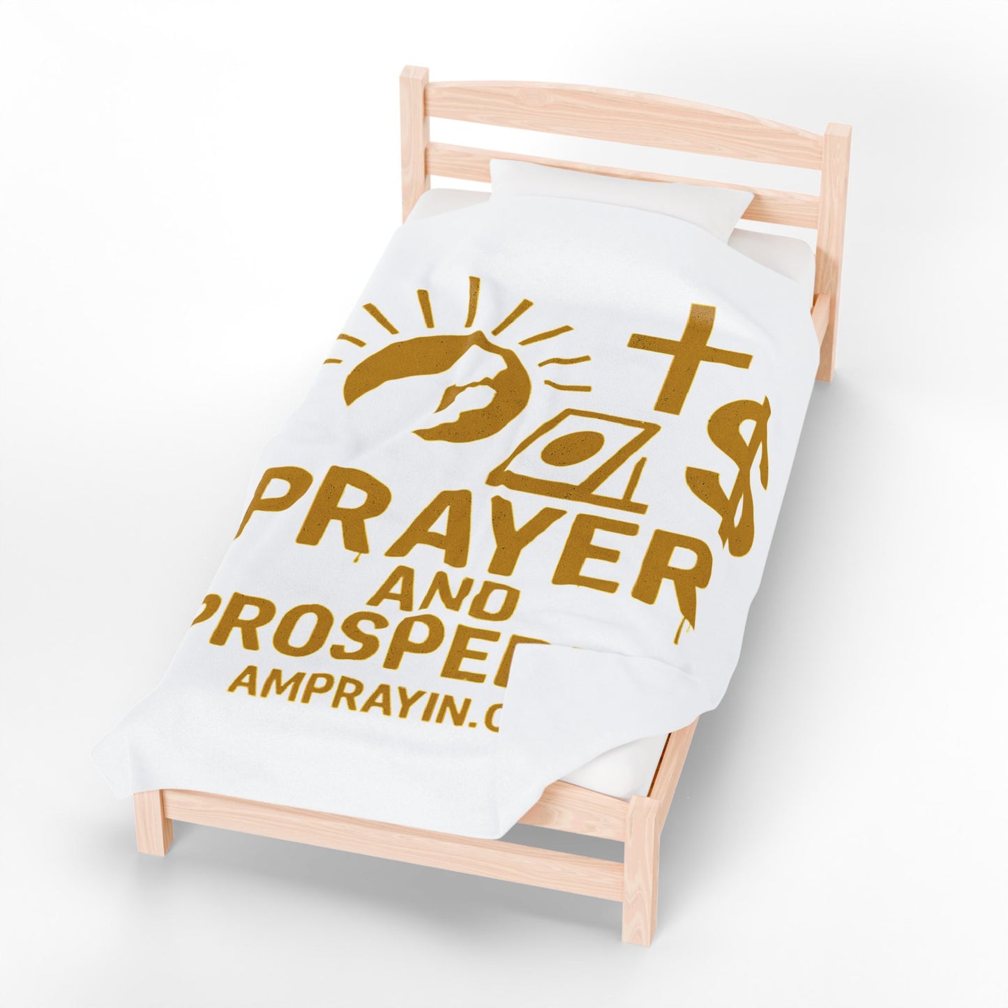 Golden Drip Prayer and Prosperity Blanket (3 Sizes)