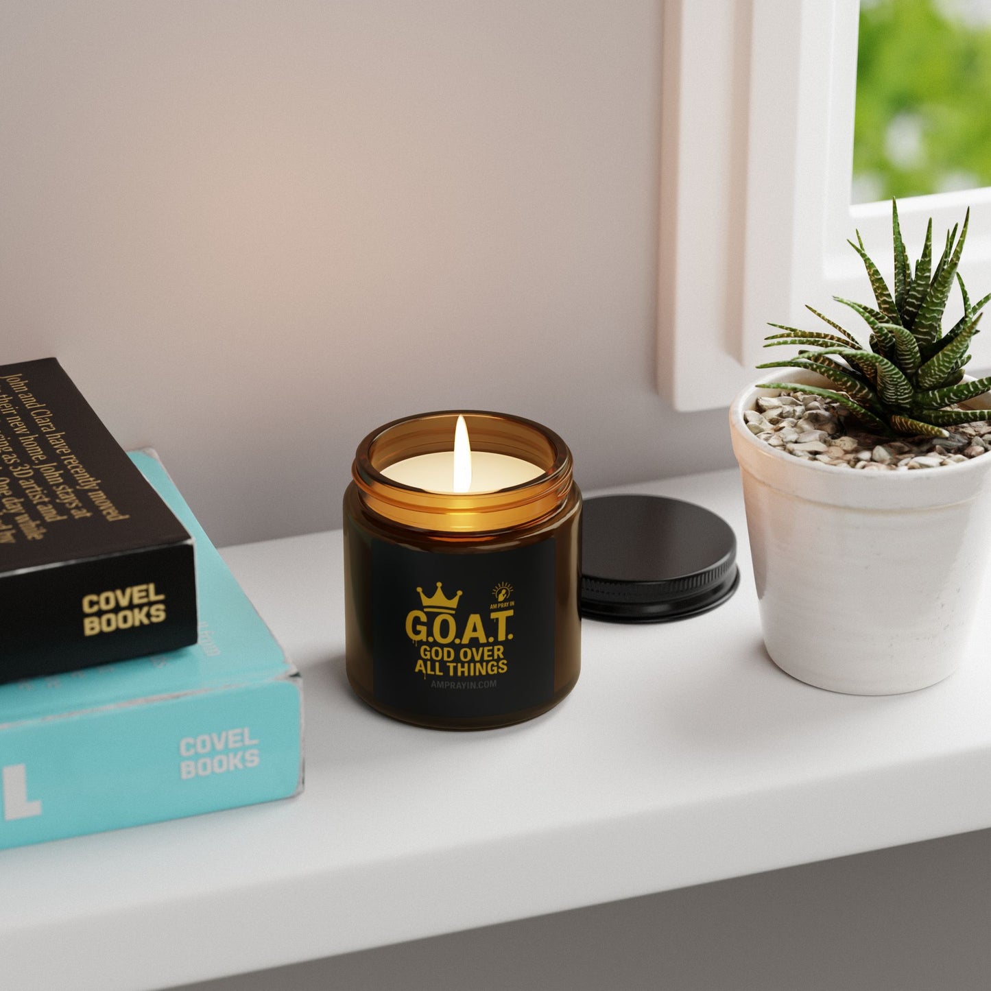 Scented Soy Candle - G.O.A.T. (God Over All Things) - (Multiple Scents & Sizes)