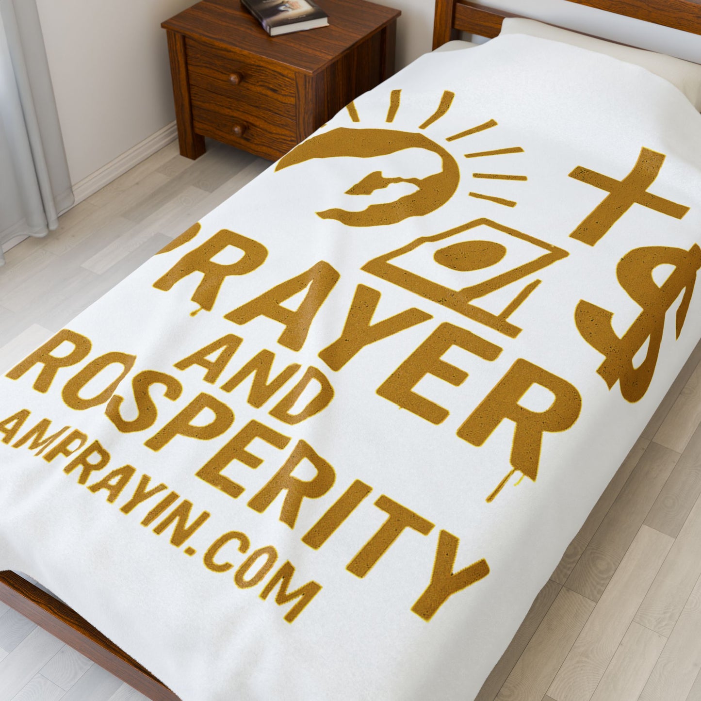 Golden Drip Prayer and Prosperity Blanket (3 Sizes)