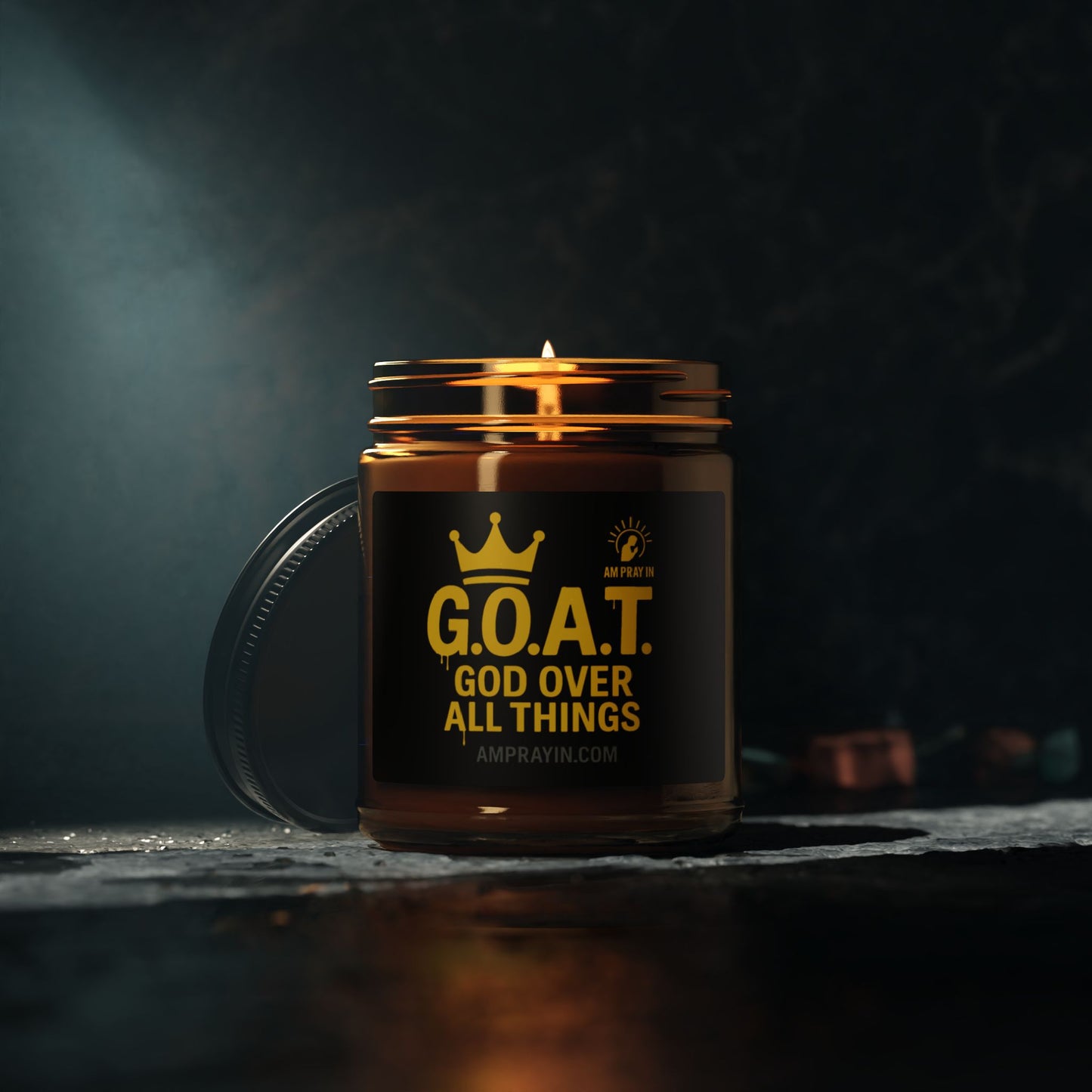 Scented Soy Candle - G.O.A.T. (God Over All Things) - (Multiple Scents & Sizes)