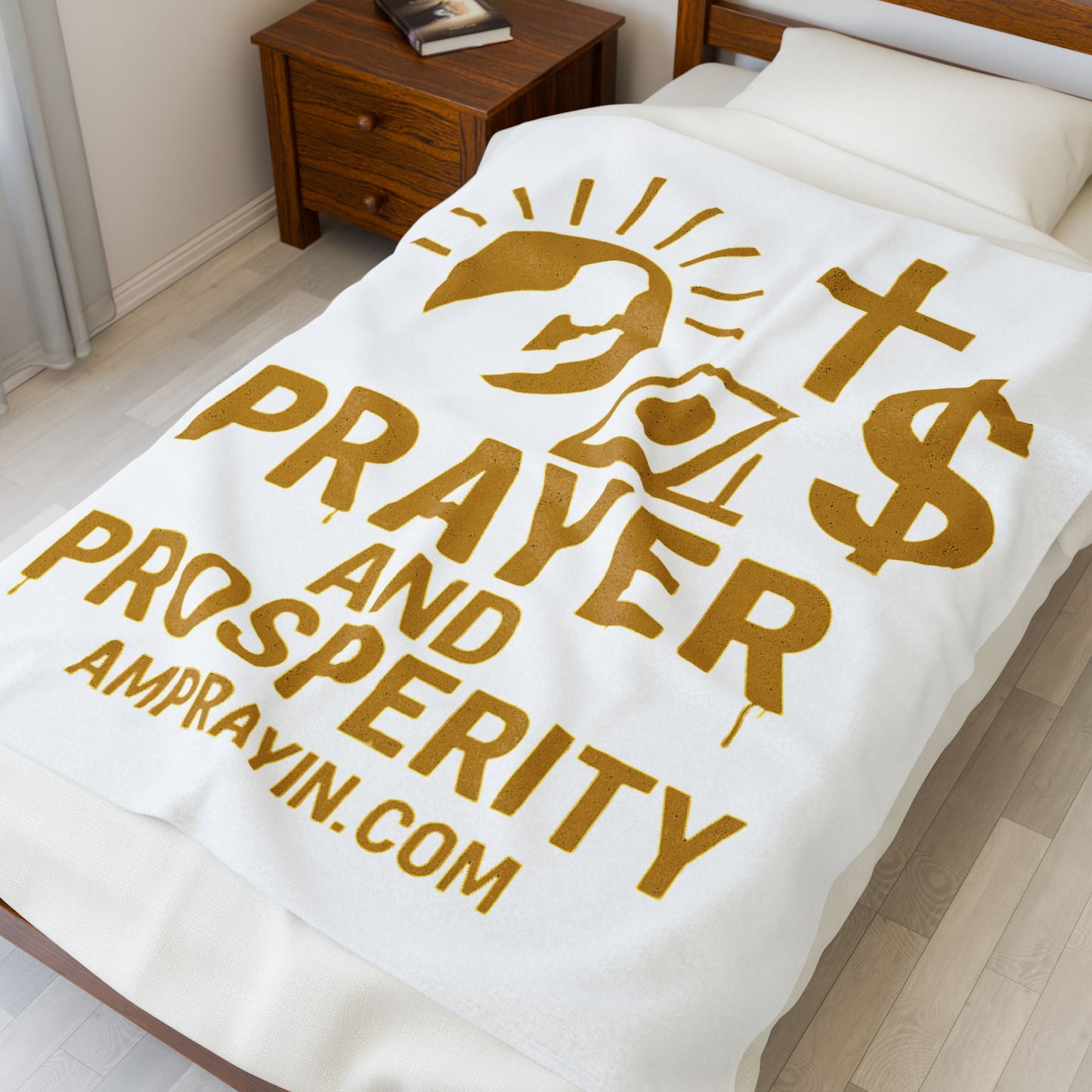 Golden Drip Prayer and Prosperity Blanket (3 Sizes)