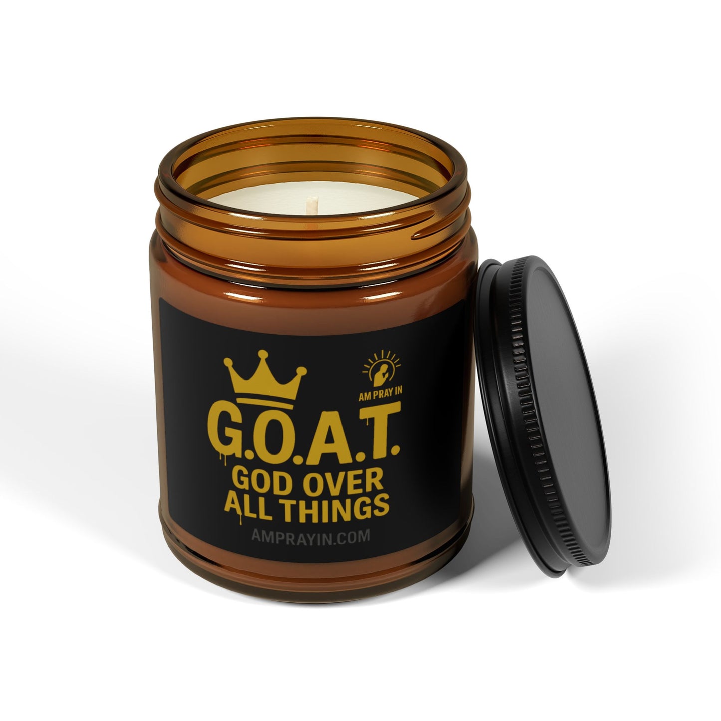 Scented Soy Candle - G.O.A.T. (God Over All Things) - (Multiple Scents & Sizes)