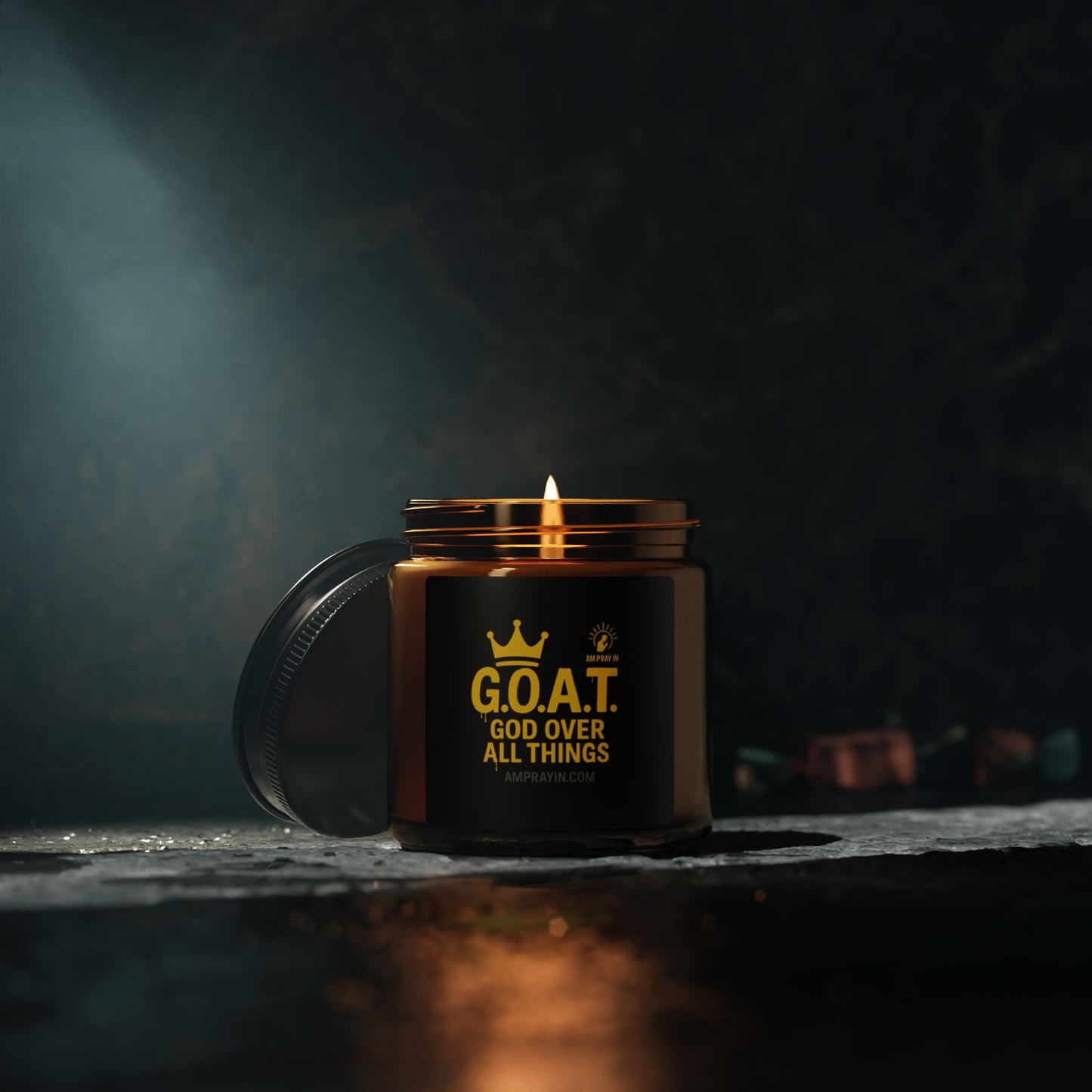 Scented Soy Candle - G.O.A.T. (God Over All Things) - (Multiple Scents & Sizes)